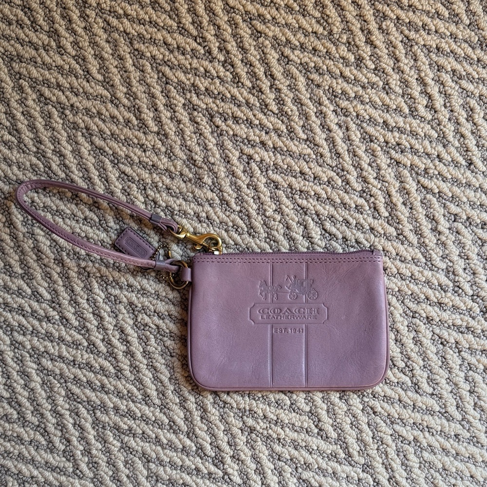 Coach Women's Mauve Wristlet